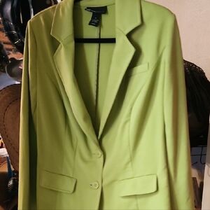 Lane Bryant Vibrant Green Blazer